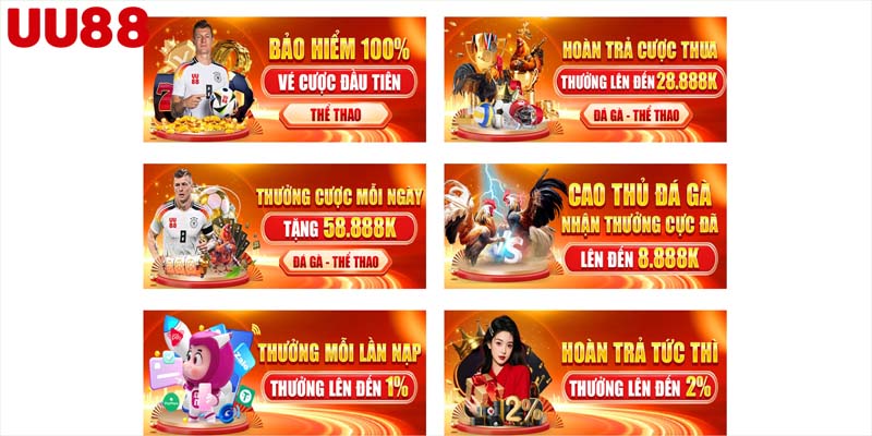 Cập nhật những chương trình khuyến mãi UU888 hấp dẫn nhất 2025